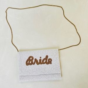 Francesca’s Twine and Love Bridal Beaded Bridal Wedding Clutch